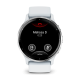 Venu 3 Silver stainless steel bezel with whitestone case and silicone band - 010-02784-00- Garmin